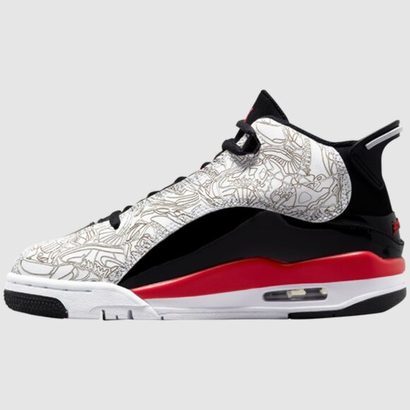 Nike [NEW] Air Jordan Dub Zero Fire White Varsity Red Black 311046-162 - Picture 4 of 5